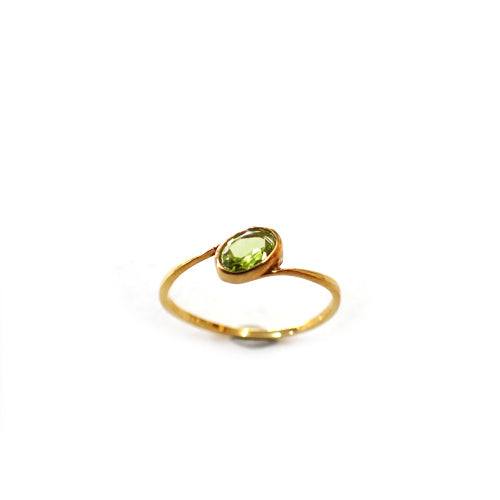 K18 ペリドット 0.30ct #13 オリジナル リング 指輪 ジュエリー