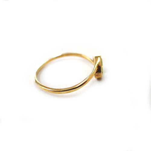 K18 ペリドット 0.30ct #13 オリジナル リング 指輪 ジュエリー