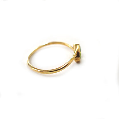 K18 ペリドット 0.30ct #13 オリジナル リング 指輪 ジュエリー