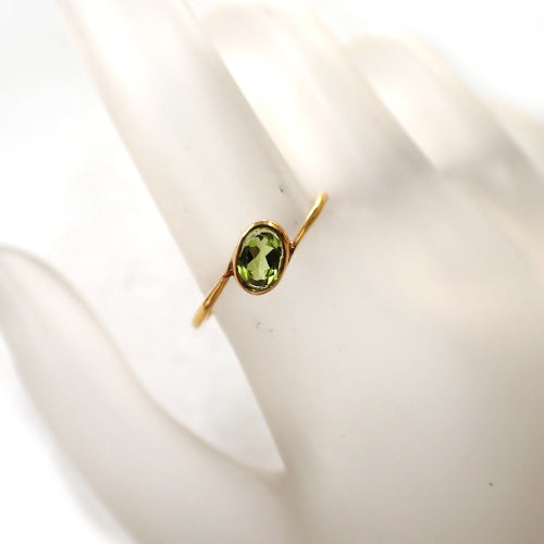 K18 ペリドット 0.30ct #13 オリジナル リング 指輪 ジュエリー
