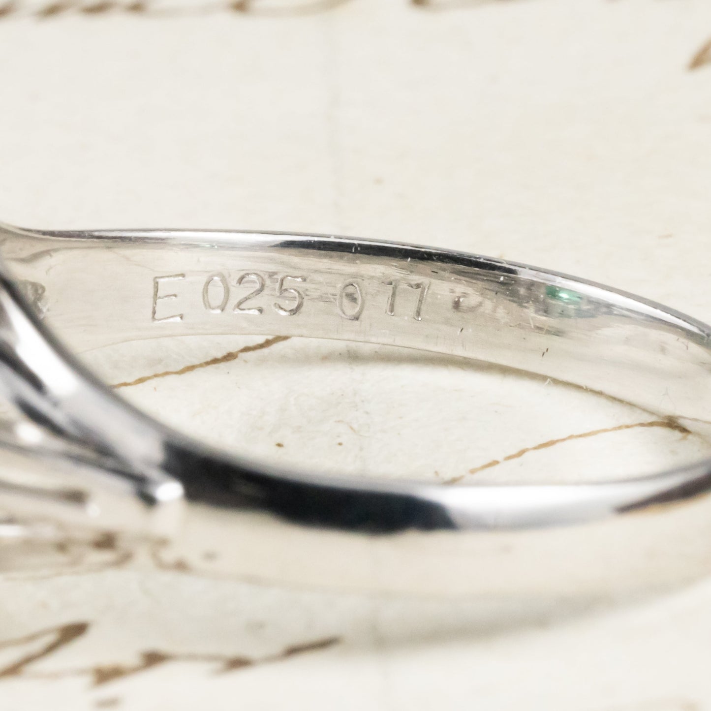昭和ジュエリー エメラルド ダイヤモンド リング Pt200 0.25ct ヴィンテージ 昭和レトロ 指輪 プラチナ CHR01827