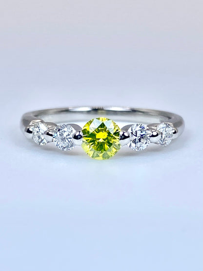 ダイヤモンド（トリート） 0.361ct / ダイヤモンド 計0.353ct Pt900 リング 11号【リフレッシュメント(新品仕上げ・補修・洗浄等済)】【3日以内返品可（※カード/キャリア決済の場合）】
