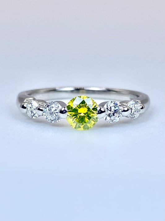 ダイヤモンド（トリート） 0.361ct / ダイヤモンド 計0.353ct Pt900 リング 11号【リフレッシュメント(新品仕上げ・補修・洗浄等済)】【3日以内返品可（※カード/キャリア決済の場合）】