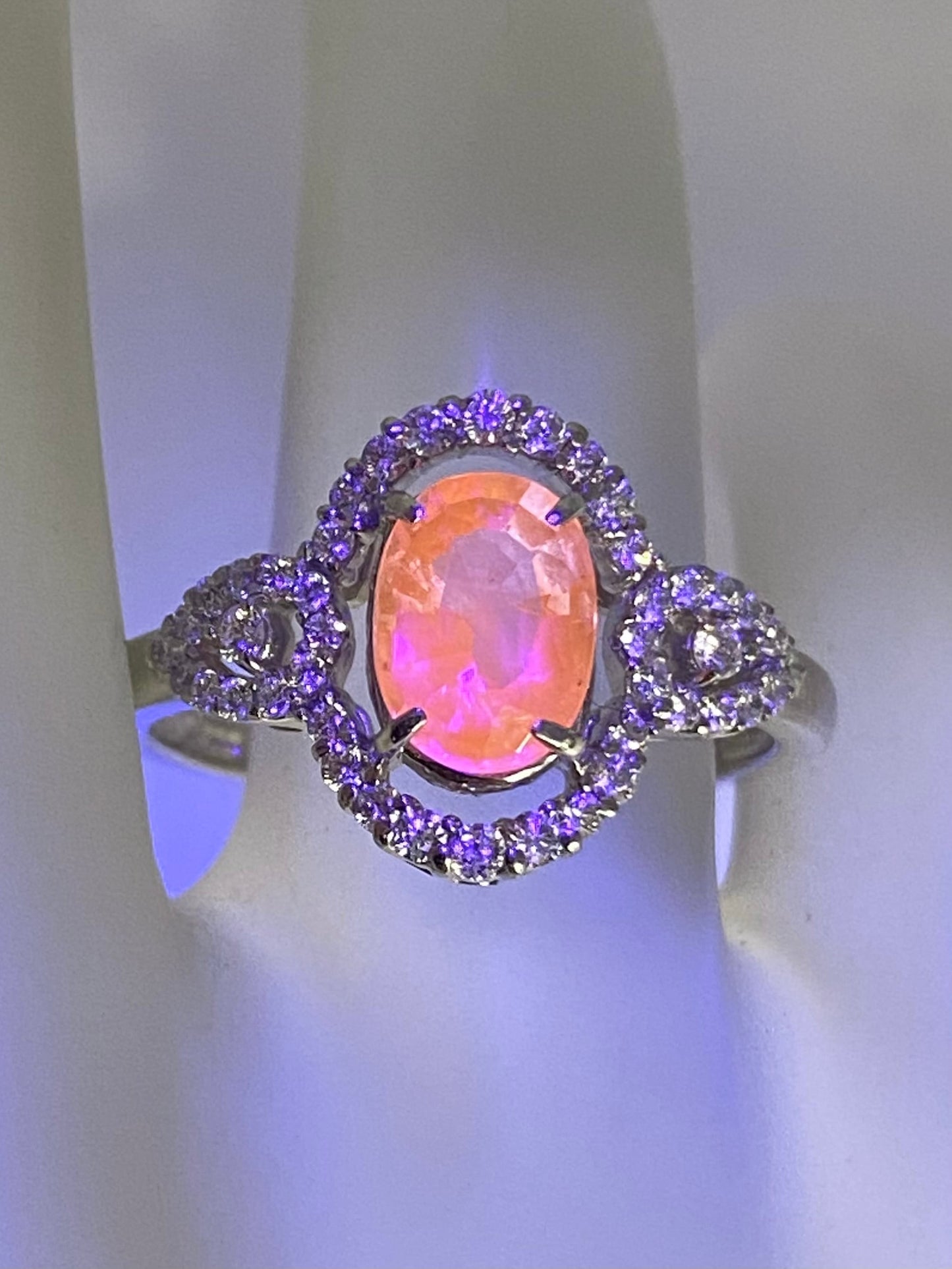 ハックマナイト 0.85ct / ダイヤモンド 計0.29ct Pt900 リング 13号【リフレッシュメント(新品仕上げ・補修・洗浄等済)】【3日以内返品可（※カード/キャリア決済の場合）】