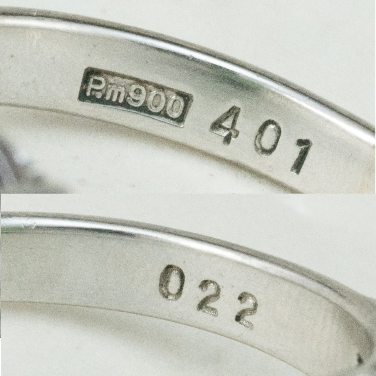 Pm900 翡翠4ct ダイヤモンドリング  昭和レトロ ヴィンテージリング / ヒスイ カボションリング MR00825
