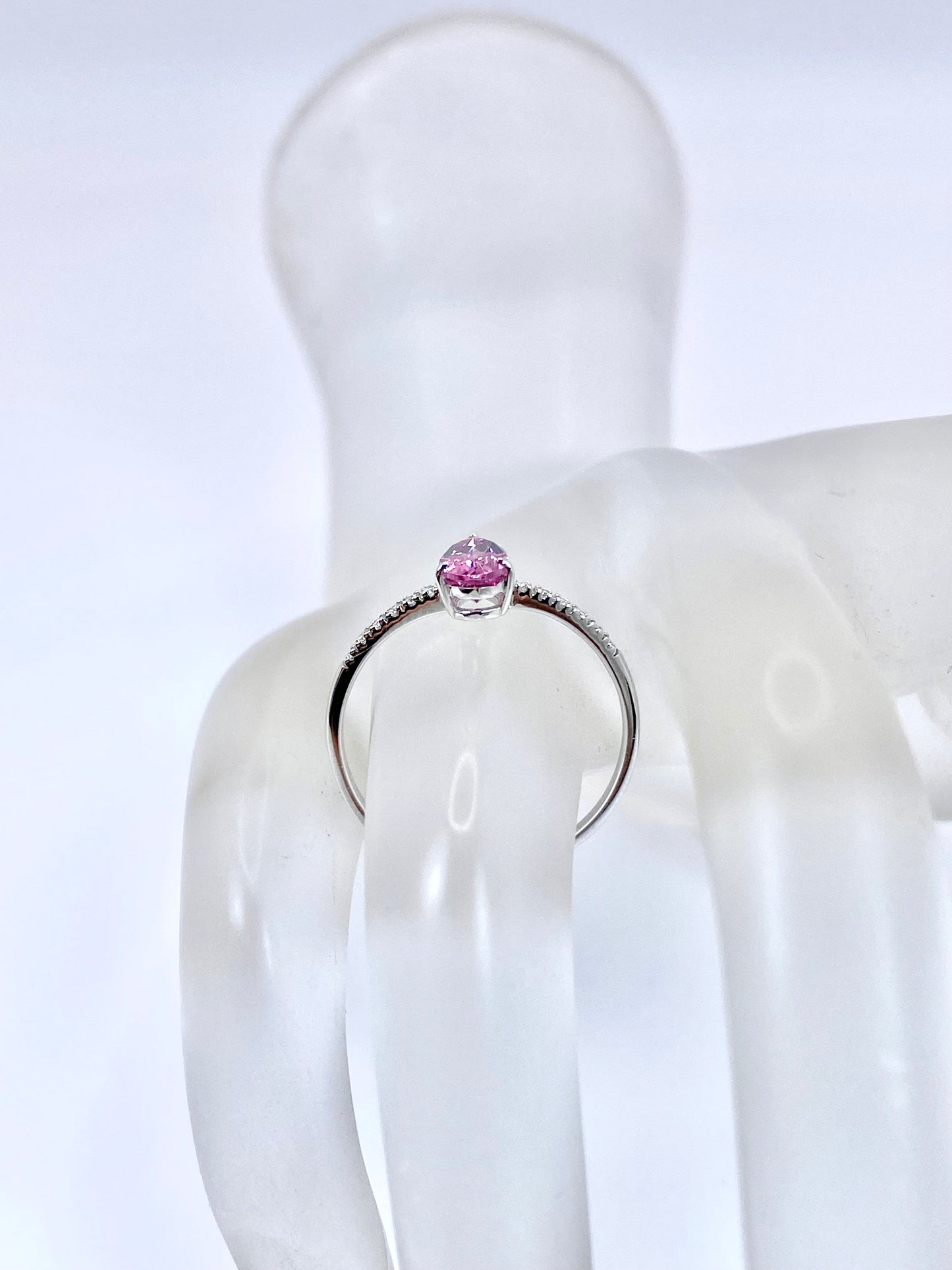 【夏季全体SALE（ジュエリー）~7/31】マラヤガーネット 0.71ct / ダイヤモンド 計0.05ct  Pt900 リング 14号【リフレッシュメント(新品仕上げ・補修・洗浄等済)】【3日以内返品可（※カード/キャリア決済の場合）】