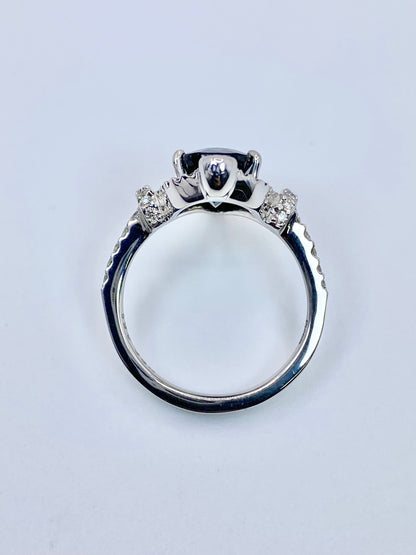 トルマリン 2.98ct / ダイヤモンド 計0.51ct Pt950リング 12号【リフレッシュメント(新品仕上げ・補修・洗浄等済)】【3日以内返品可（※カード/キャリア決済の場合）】