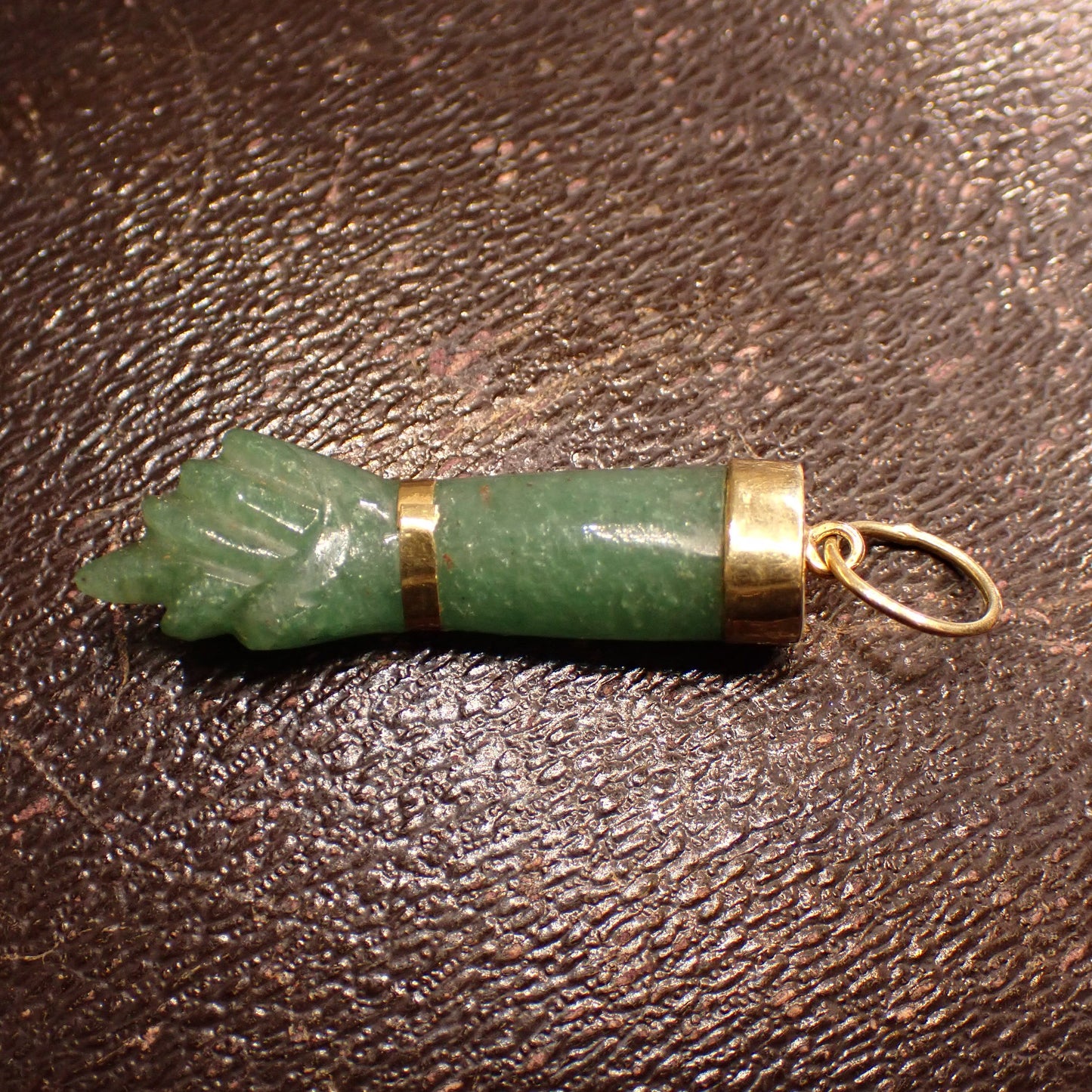 アンティークジュエリー K17 フランス ペンダントトップantique french hand pendant  DP00114