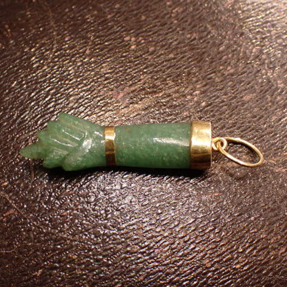 アンティークジュエリー K17 フランス ペンダントトップantique french hand pendant  DP00114