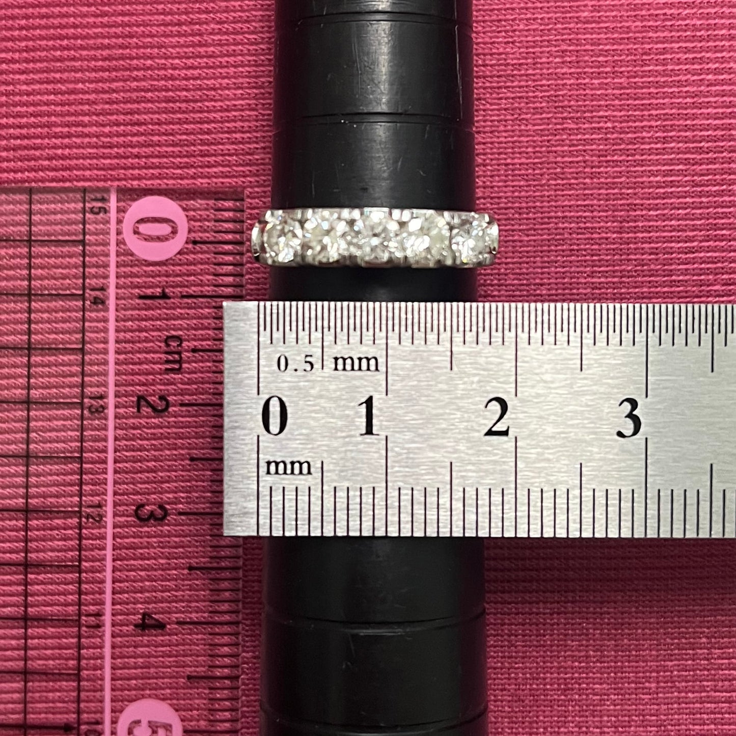 昭和ジュエリー ダイヤモンドリング Pt900 1.00ct 一文字リング ヴィンテージ 昭和レトロ 透かしデザイン 指輪 プラチナ MR00739