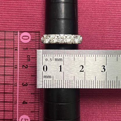 昭和ジュエリー ダイヤモンドリング Pt900 1.00ct 一文字リング ヴィンテージ 昭和レトロ 透かしデザイン 指輪 プラチナ MR00739