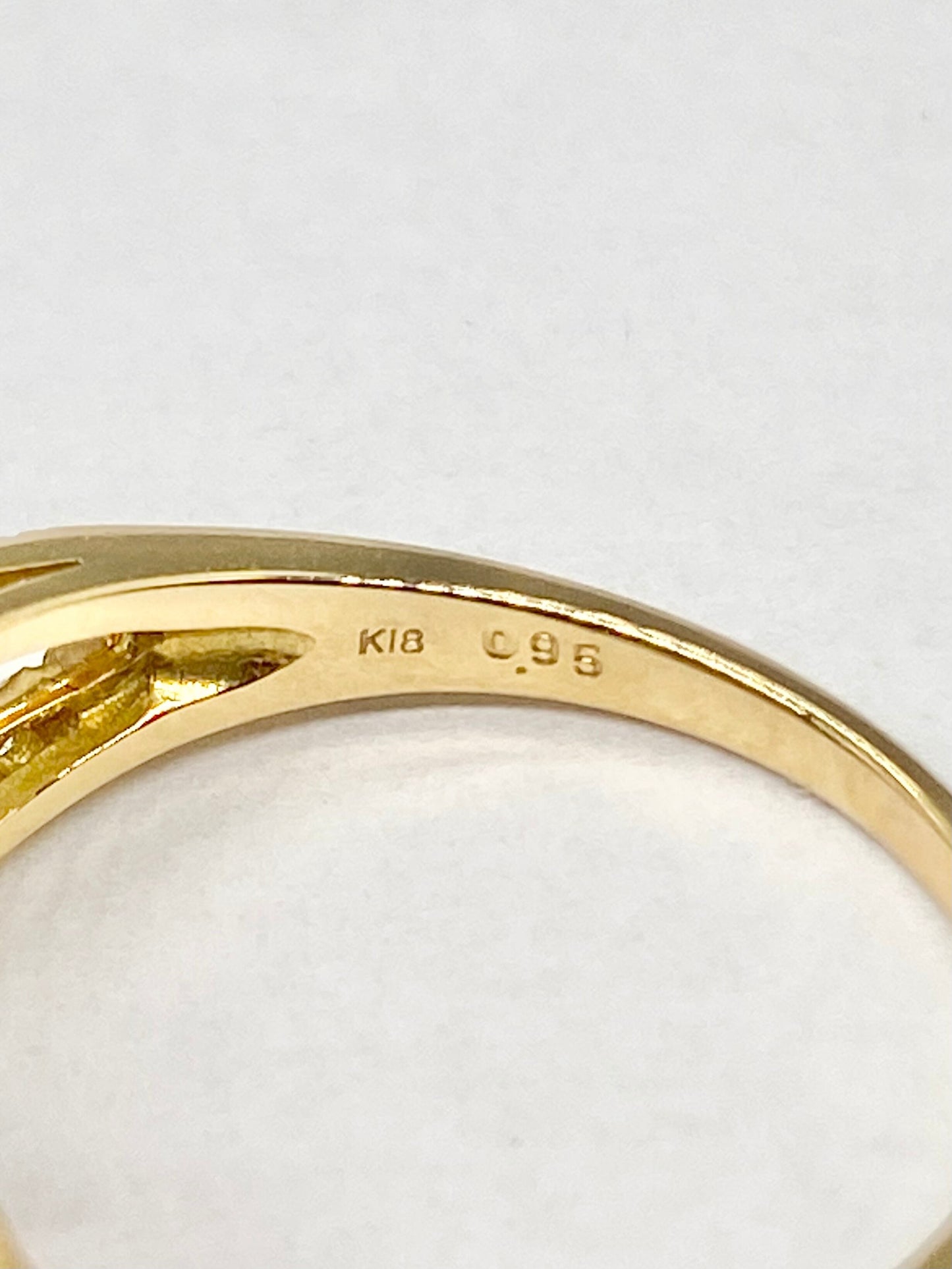 レッドスピネル 0.95ct / ダイヤモンド 計0.28ct K18 リングリフレッシュメント新品仕上げ・補修・洗浄等済3日以内返品可※カード/キャリア決済の場合 7枚目