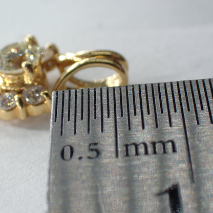 K18 ダイヤモンド 0.27ct ペンダントトップ 取り巻き ヘイロー ハートモチーフ調 シンプル 上品 普段使い 一点物 ジュエリーMOP00256