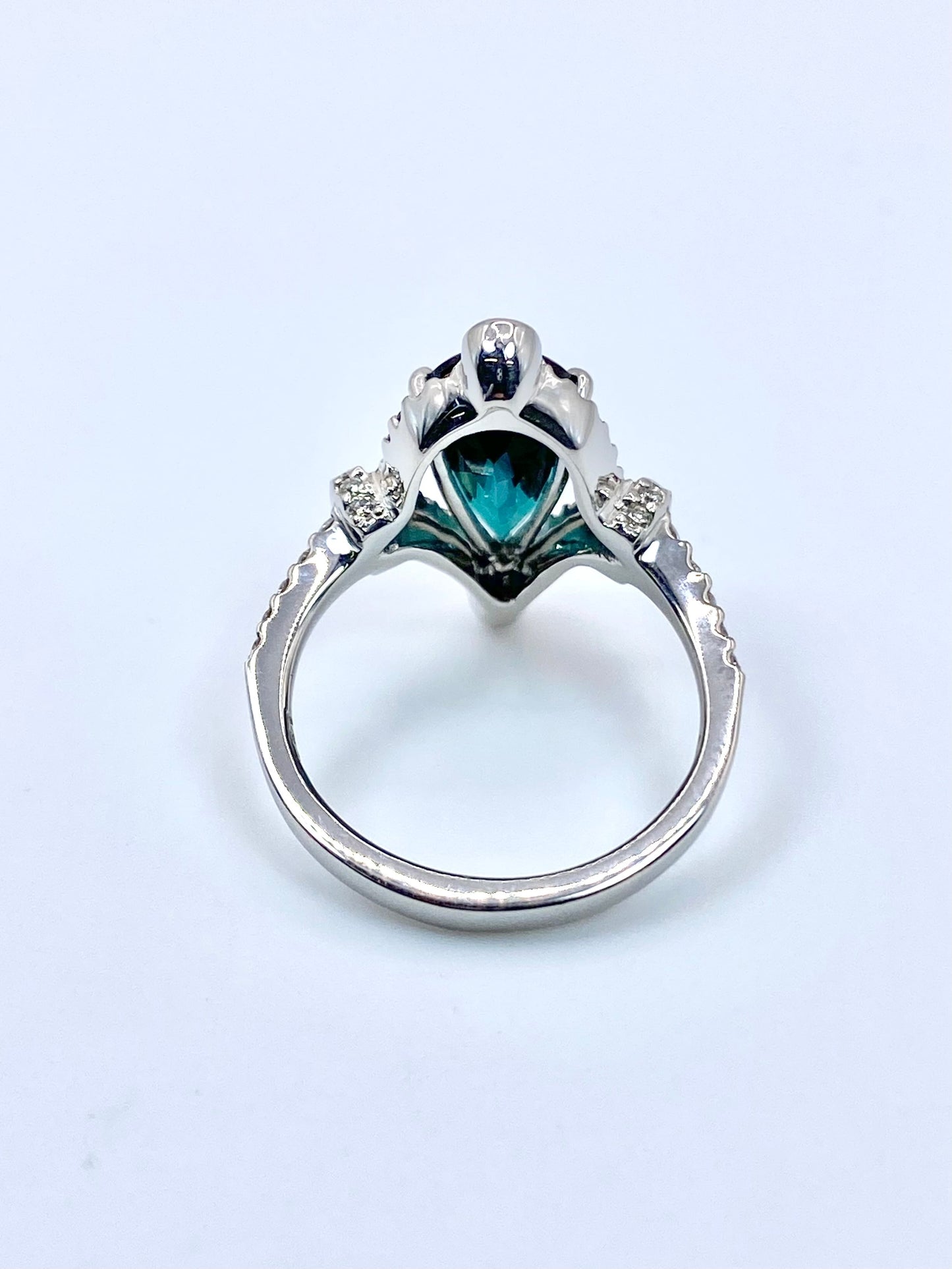トルマリン 2.98ct / ダイヤモンド 計0.51ct Pt950リング 12号【リフレッシュメント(新品仕上げ・補修・洗浄等済)】【3日以内返品可（※カード/キャリア決済の場合）】