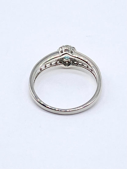 グランディディエライト 0.117ct / ダイヤモンド 計0.22ct Pt900 リング【リフレッシュメント(新品仕上げ・補修・洗浄等済)】【3日以内返品可（※カード/キャリア決済の場合）】【動画リンク　Twitter/X】あり