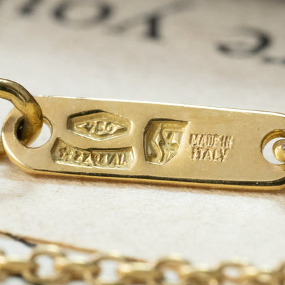 サルバトーレフェラガモ Salvatore Ferragamo made in Italy K18 750 ヴィンテージ  ロング チェーン ネックレス 70cm MON00334