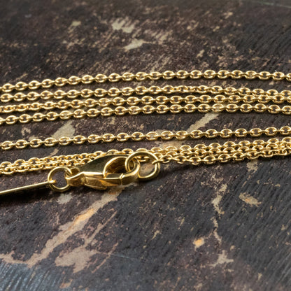 サルバトーレフェラガモ Salvatore Ferragamo made in Italy K18 750 ヴィンテージ  ロング チェーン ネックレス 70cm MON00334