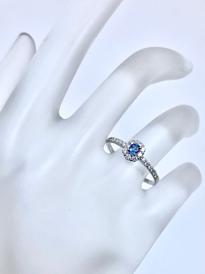 【新品】ガーナイト 0.161ct / ダイヤモンド 計0.23ct Pt900 リング【3日以内返品可（※カード/キャリア決済の場合）】