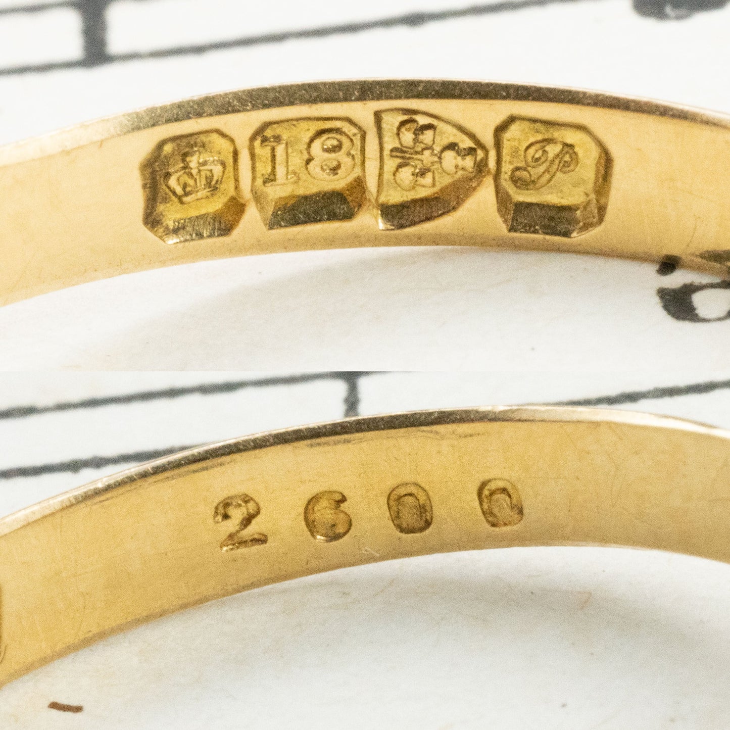 アンティークジュエリー イギリス アンティークリング K18 チェスター刻印1915年DATE LETEERあり〜110年の時を経て現在に届いた浪漫〜 DR00683