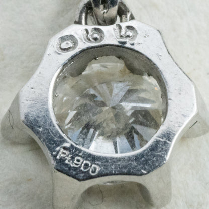 昭和ジュエリー ダイヤモンド ペンダントトップ Pt900 0.65ct ヴィンテージ 昭和レトロ チャーム プラチナ MOP00249