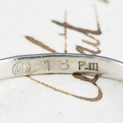 昭和ジュエリー ダイヤモンド リング Pm プラチナ 三越 ヴィンテージ 昭和レトロ 指輪 0.18ct OKR00138