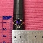 イギリス アンティーク ジュエリー  K18 PLAT アメジスト ローズカットダイヤ 1800年後半頃 DR00709