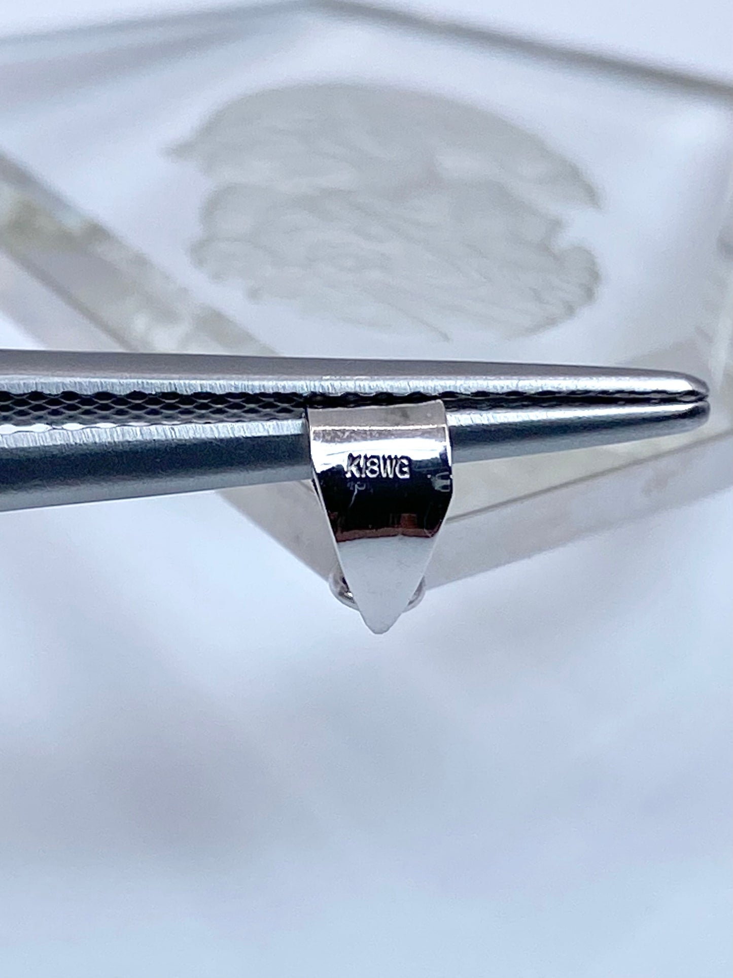 クォーツ インタリオ K18WG ペンダントトップ【リフレッシュメント(新品仕上げ・補修・洗浄等済)】【3日以内返品可（※カード/キャリア決済の場合）】