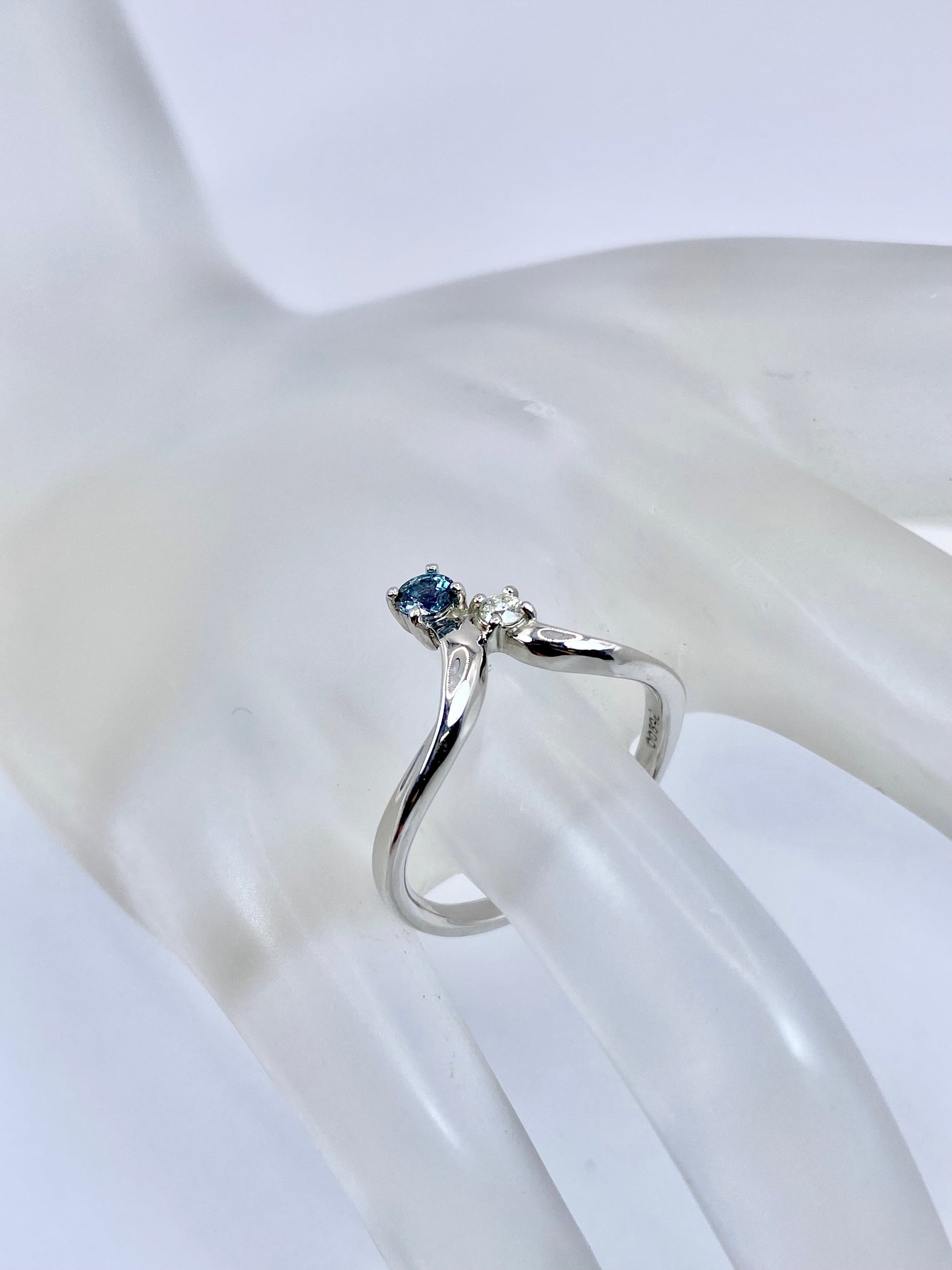 アレキサンドライト 0.144ct ダイヤモンド 0.05 Pt900 リング 10号リフレッシュメント新品仕上げ・補修・洗浄等済3日以内返品可※カード/キャリア決済の場合 5枚目