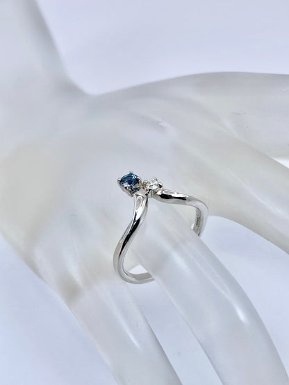 アレキサンドライト 0.144ct ダイヤモンド 0.05 Pt900 リング 10号リフレッシュメント新品仕上げ・補修・洗浄等済3日以内返品可※カード/キャリア決済の場合 5枚目