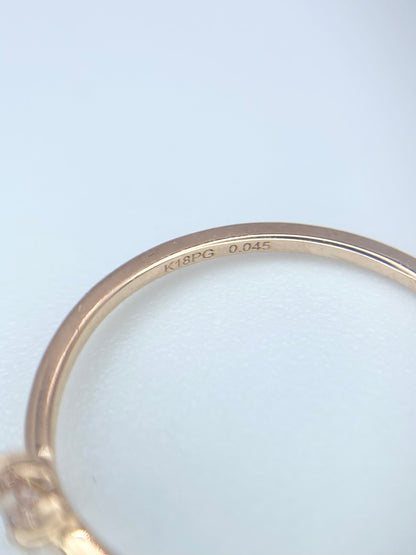 FANCY BROWNISH ORANGY PINK ダイヤモンド 0.045ct K18PG リング 2号リフレッシュメント新品仕上げ・補修・洗浄等済3日以内返品可※カード/キャリア決済の場合 8枚目