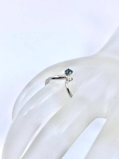 アレキサンドライト 0.144ct ダイヤモンド 0.05 Pt900 リング 10号リフレッシュメント新品仕上げ・補修・洗浄等済3日以内返品可※カード/キャリア決済の場合 8枚目