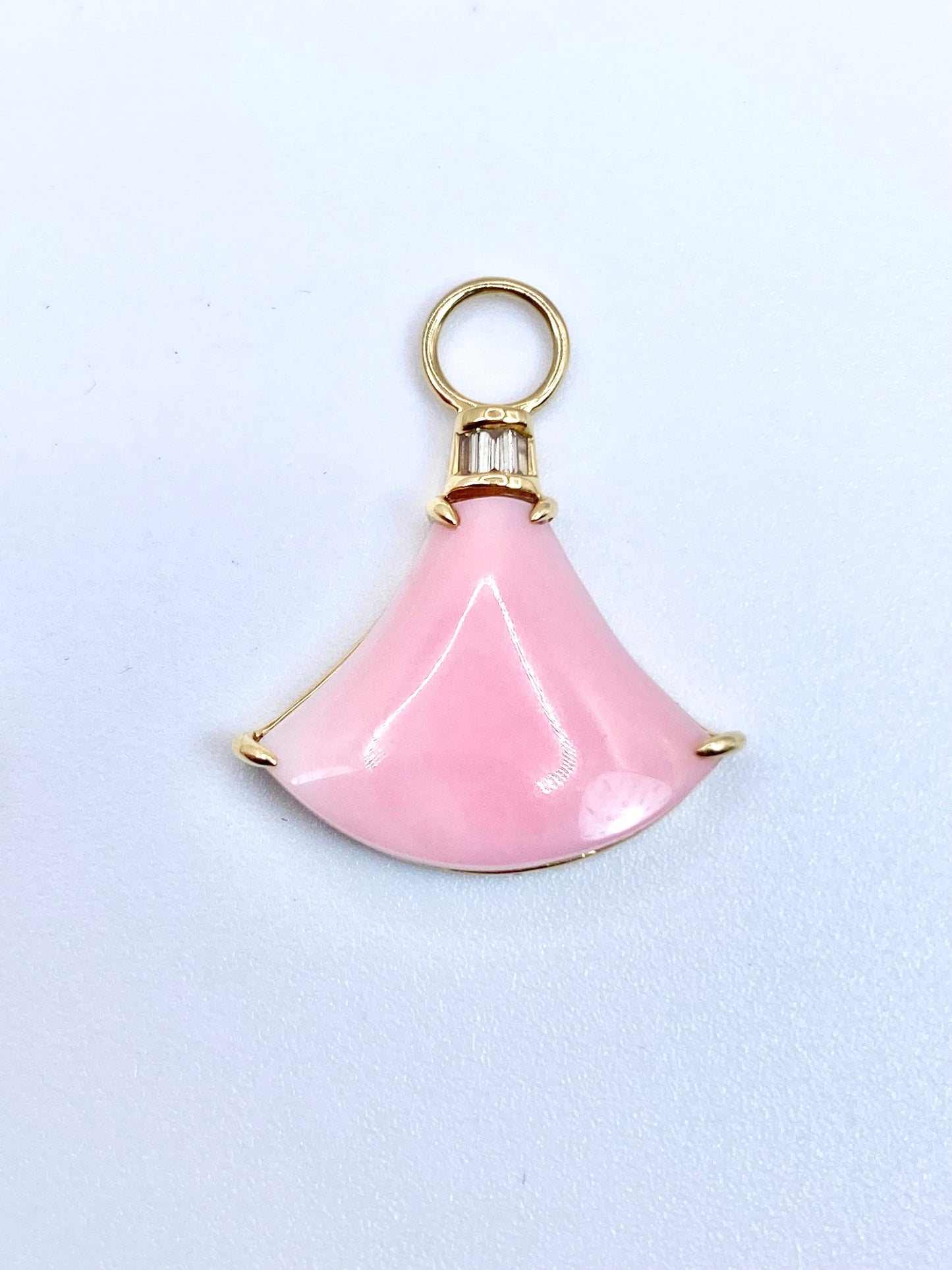 コンクシェル / ダイヤモンド 計0.03/0.03ct K18 ピアス チャームリフレッシュメント新品仕上げ・補修・洗浄等済 7枚目