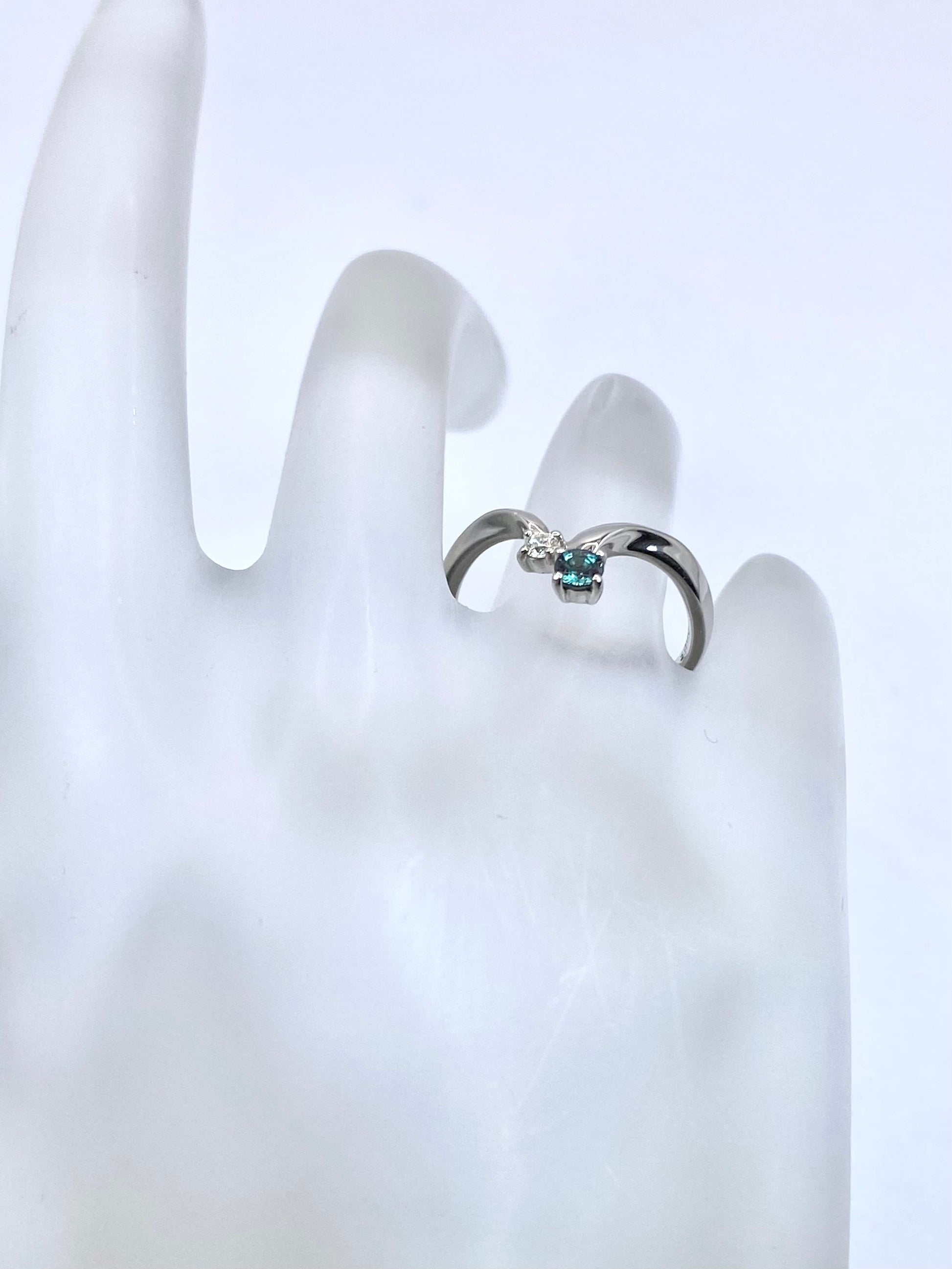 アレキサンドライト 0.144ct ダイヤモンド 0.05 Pt900 リング 10号リフレッシュメント新品仕上げ・補修・洗浄等済3日以内返品可※カード/キャリア決済の場合 6枚目