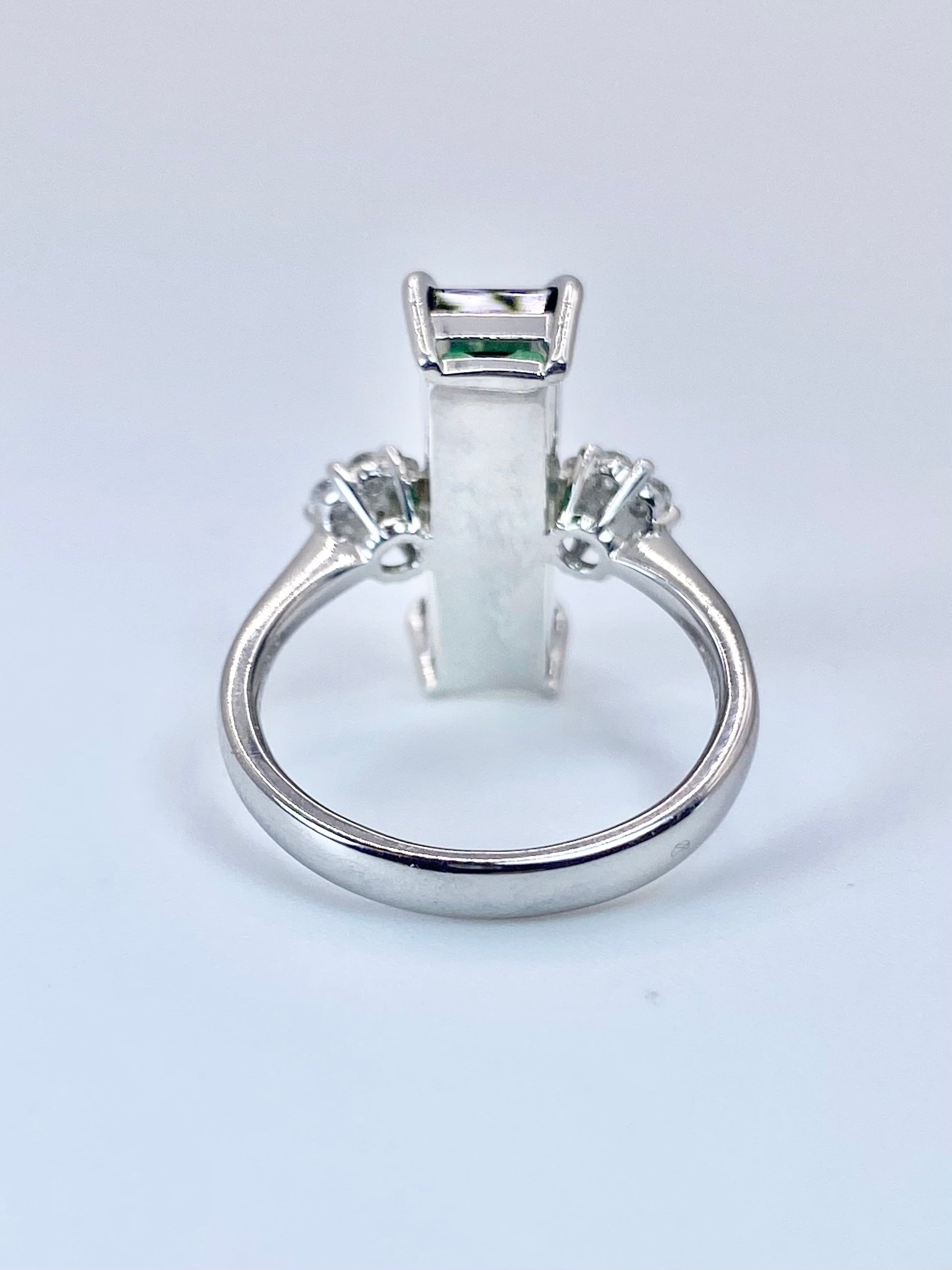 グリーントルマリン 4.31ct / ダイヤモンド 計0.22ct Pt900 リング 11.5号リフレッシュメント新品仕上げ・補修・洗浄等済3日以内返品可※カード/キャリア決済の場合 13枚目