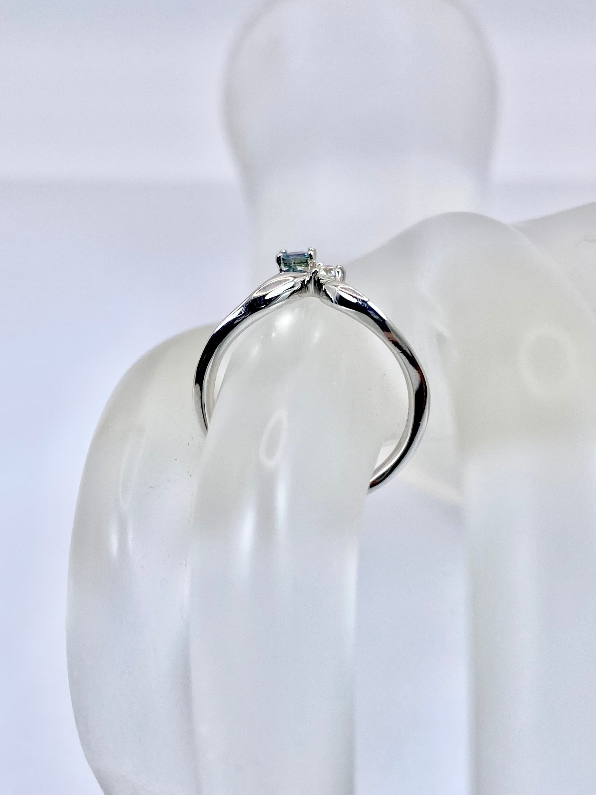アレキサンドライト 0.144ct ダイヤモンド 0.05 Pt900 リング 10号リフレッシュメント新品仕上げ・補修・洗浄等済3日以内返品可※カード/キャリア決済の場合 7枚目