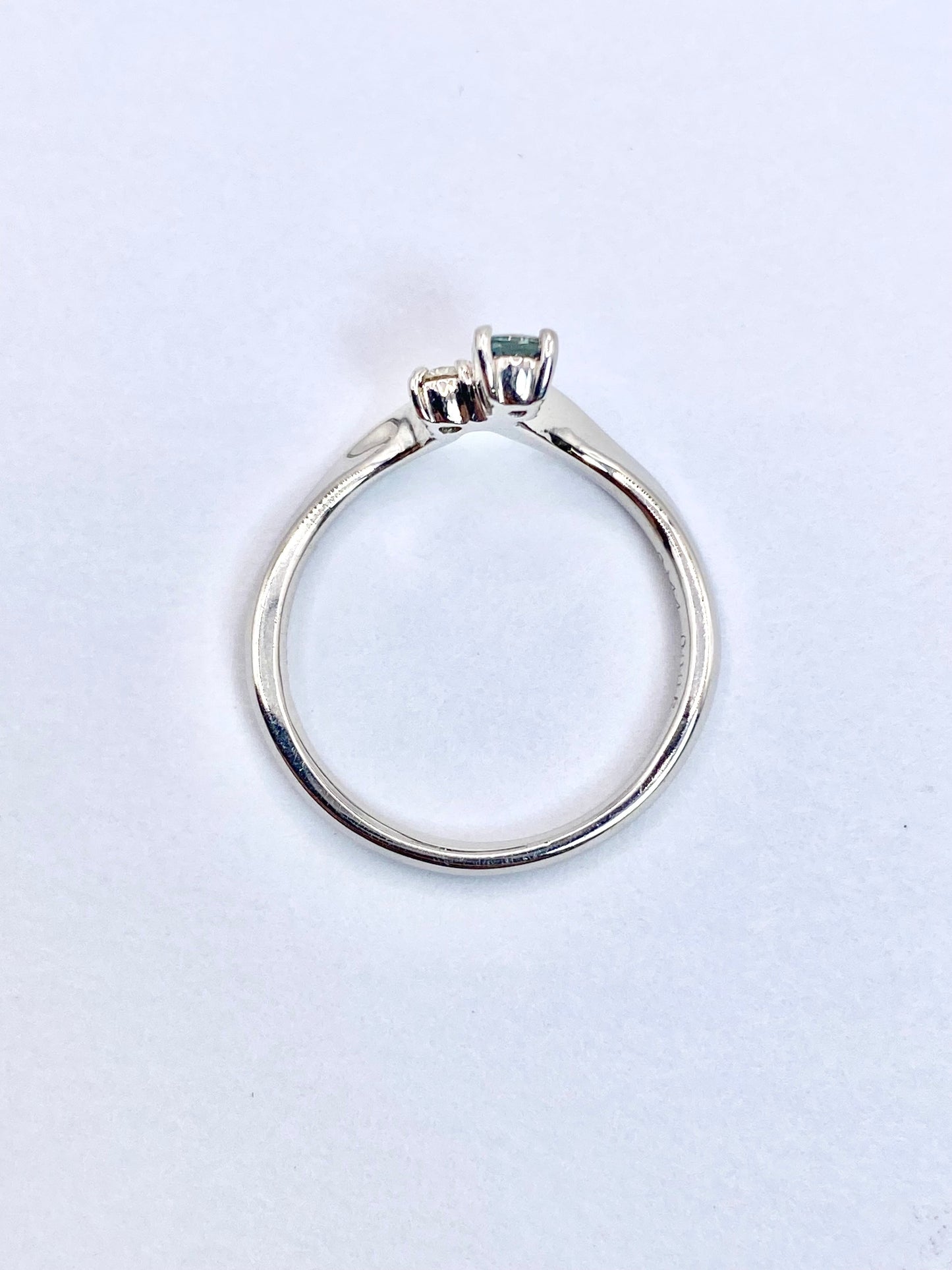 アレキサンドライト 0.144ct ダイヤモンド 0.05 Pt900 リング 10号リフレッシュメント新品仕上げ・補修・洗浄等済3日以内返品可※カード/キャリア決済の場合 13枚目