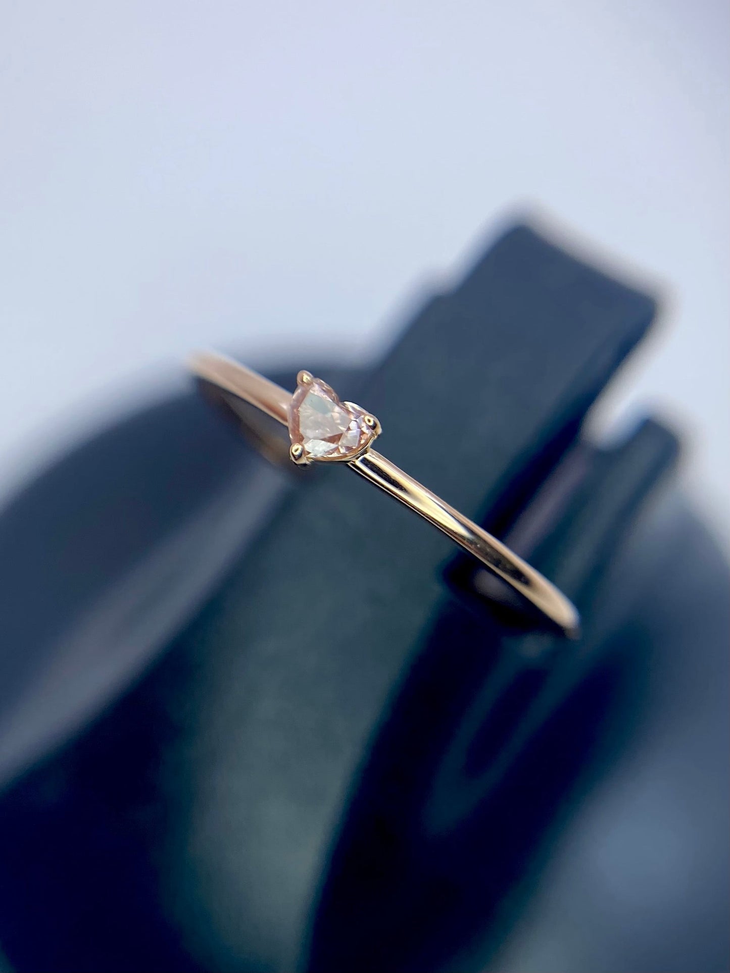 FANCY BROWNISH ORANGY PINK ダイヤモンド 0.045ct K18PG リング 2号リフレッシュメント新品仕上げ・補修・洗浄等済3日以内返品可※カード/キャリア決済の場合 2枚目
