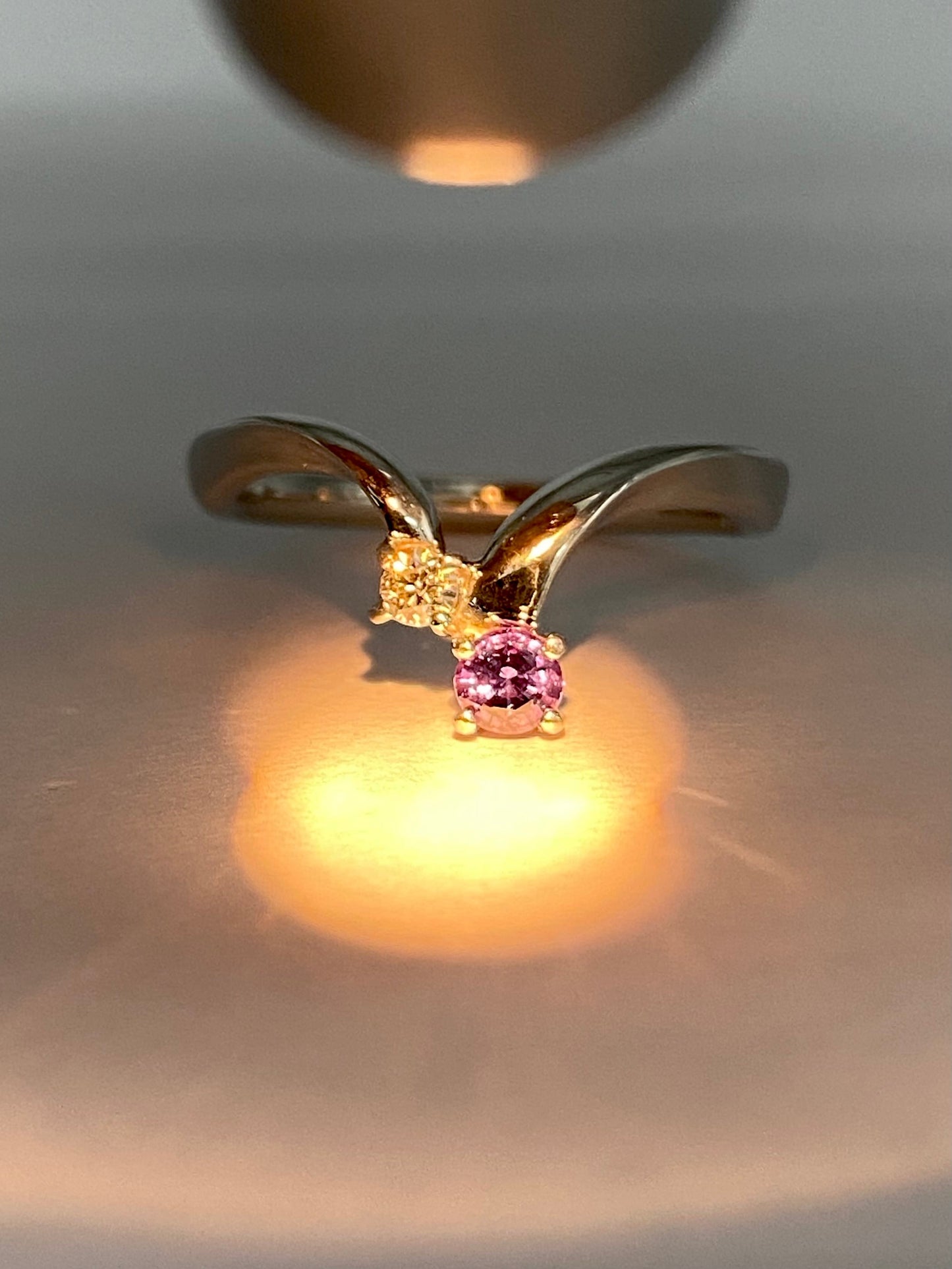 アレキサンドライト 0.144ct ダイヤモンド 0.05 Pt900 リング 10号リフレッシュメント新品仕上げ・補修・洗浄等済3日以内返品可※カード/キャリア決済の場合 3枚目