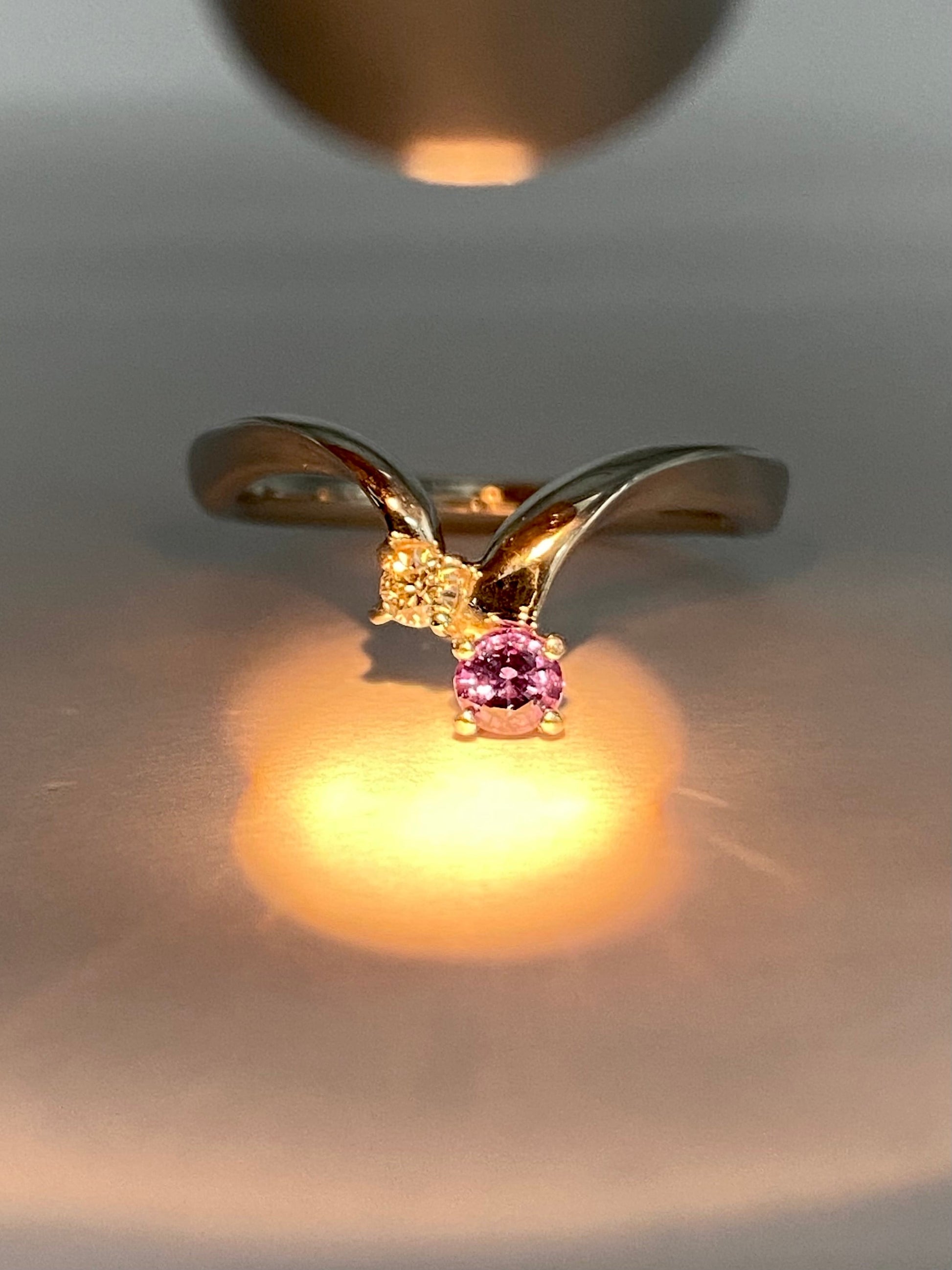 アレキサンドライト 0.144ct ダイヤモンド 0.05 Pt900 リング 10号リフレッシュメント新品仕上げ・補修・洗浄等済3日以内返品可※カード/キャリア決済の場合 3枚目