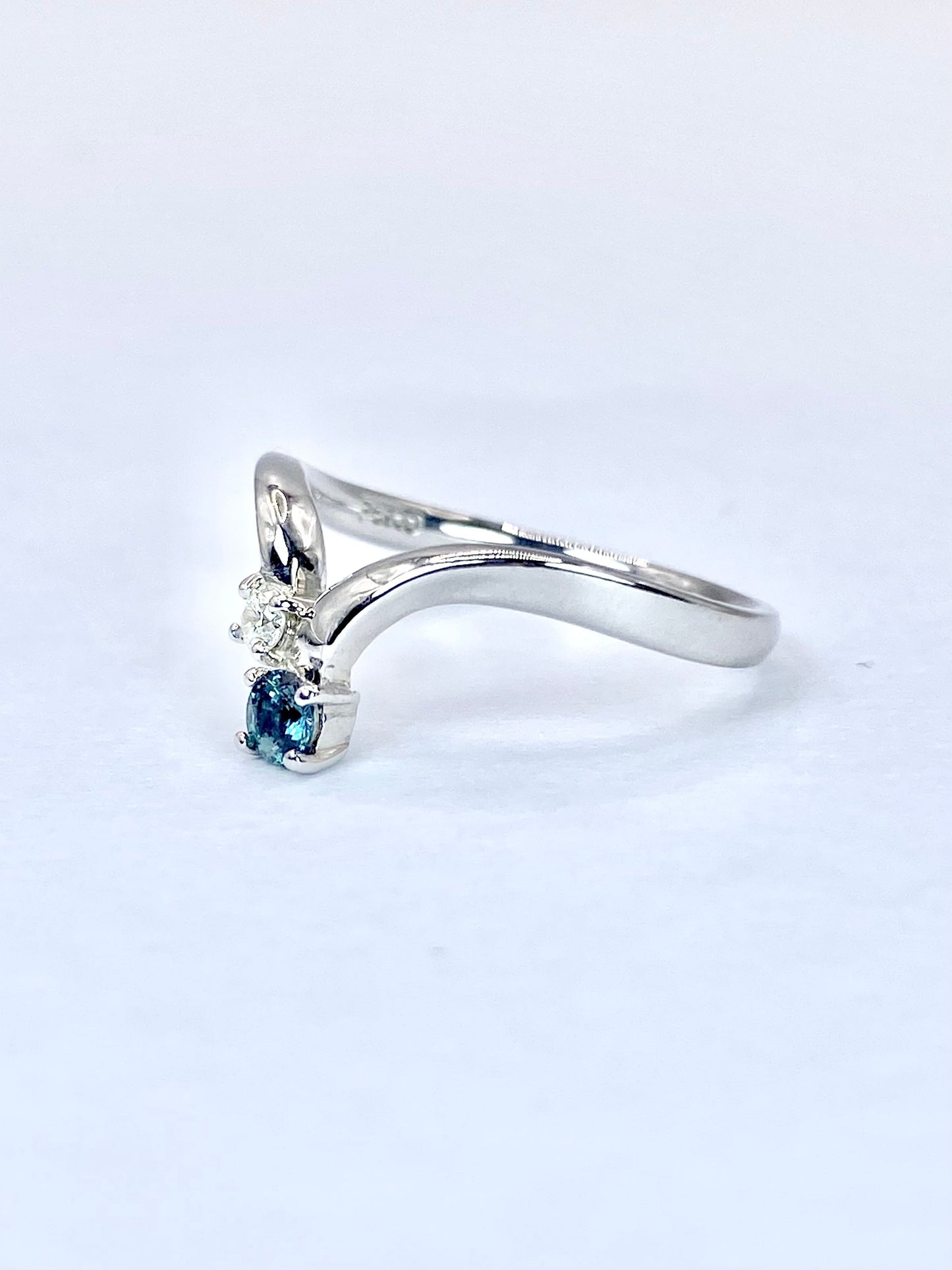 アレキサンドライト 0.144ct ダイヤモンド 0.05 Pt900 リング 10号リフレッシュメント新品仕上げ・補修・洗浄等済3日以内返品可※カード/キャリア決済の場合 10枚目