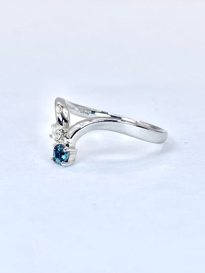 アレキサンドライト 0.144ct ダイヤモンド 0.05 Pt900 リング 10号リフレッシュメント新品仕上げ・補修・洗浄等済3日以内返品可※カード/キャリア決済の場合 10枚目