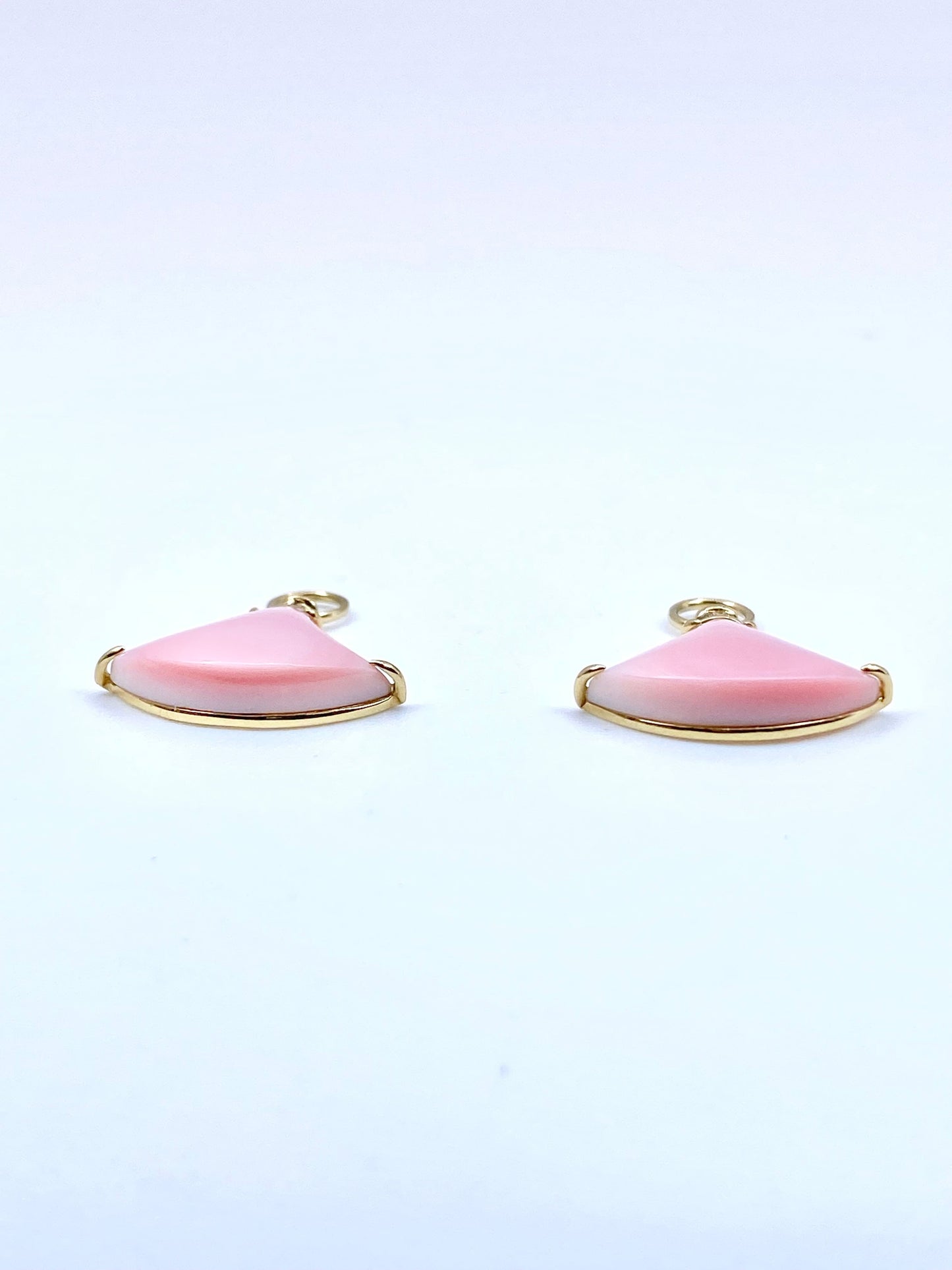 コンクシェル / ダイヤモンド 計0.03/0.03ct K18 ピアス チャームリフレッシュメント新品仕上げ・補修・洗浄等済 5枚目