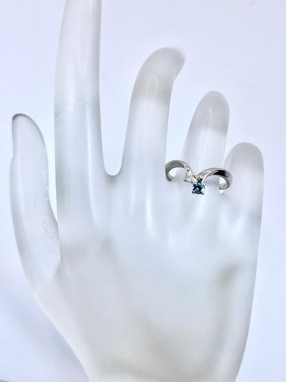 アレキサンドライト 0.144ct ダイヤモンド 0.05 Pt900 リング 10号リフレッシュメント新品仕上げ・補修・洗浄等済3日以内返品可※カード/キャリア決済の場合 4枚目