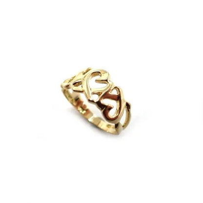 TIFFANY&Co. ティファニー 750 K18 スリー ラビングハート リング パロマピカソ  指輪 ジュエリー