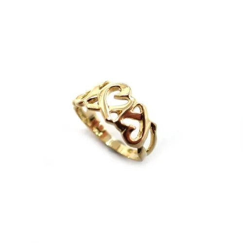 TIFFANY&Co. ティファニー 750 K18 スリー ラビングハート リング パロマピカソ  指輪 ジュエリー
