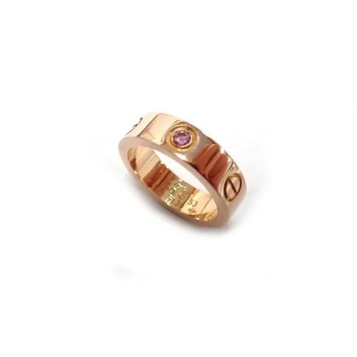 カルティエ Cartier 750 K18 PG ピンクサファイア 1P ラブリング 指輪 ジュエリー