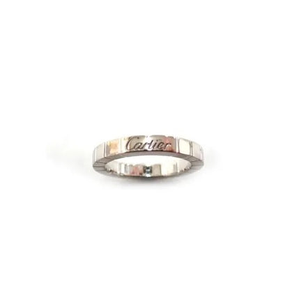 カルティエ Cartier 750 K18 WG ダイヤモンド 1P ラニエールリング 指輪 ジュエリー