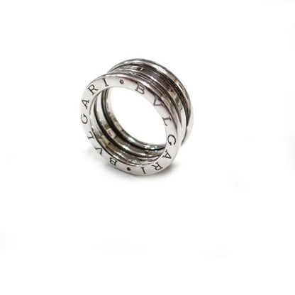 ブルガリBVLGARI #50 750 K18 B-zero1 ビーゼロワン 3バンド ホワイトゴールド リング 指輪 箱付き