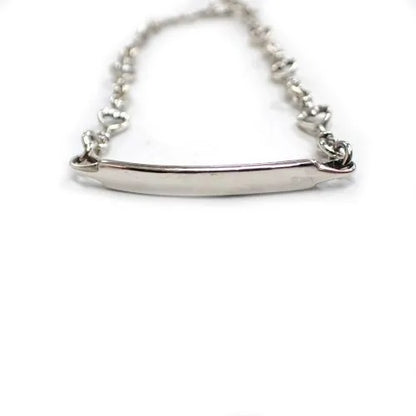 ティファニー Tiffany&Co. スターリングシルバー SV925 ハートリンク ID ブレスレット