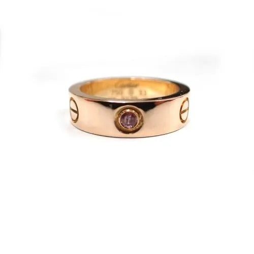 カルティエ Cartier 750 K18 PG ピンクサファイア 1P ラブリング 指輪 ジュエリー
